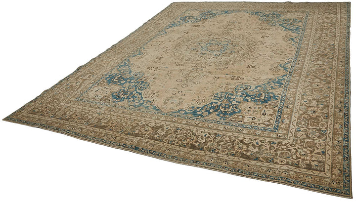 10x12 Beige Vintage Large Area Rug - 50234