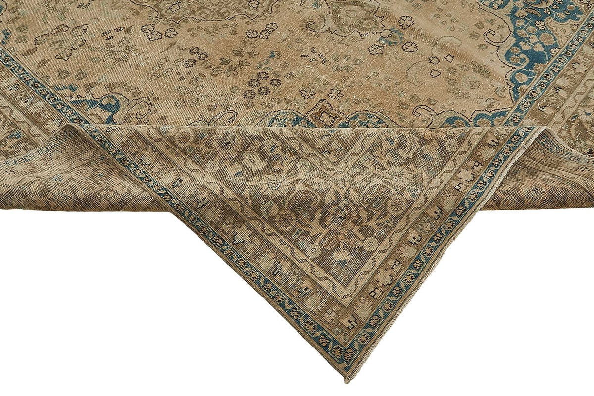 10x12 Beige Vintage Large Area Rug - 50234