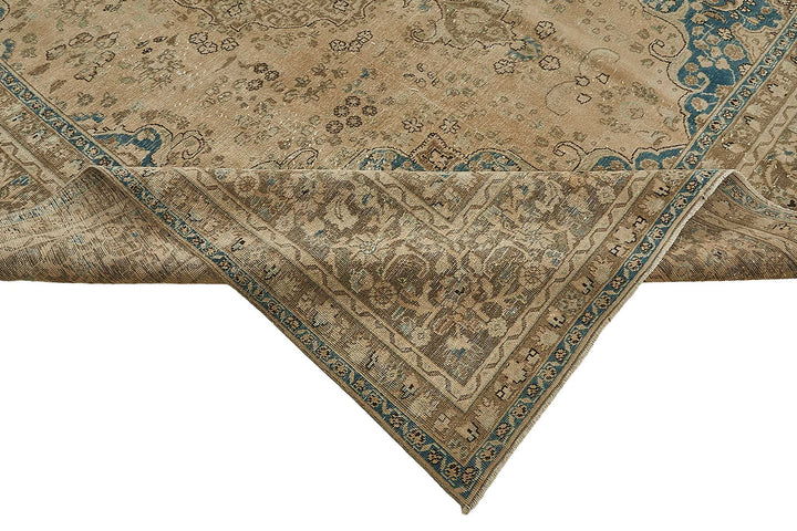 10x12 Beige Vintage Large Area Rug - 50234