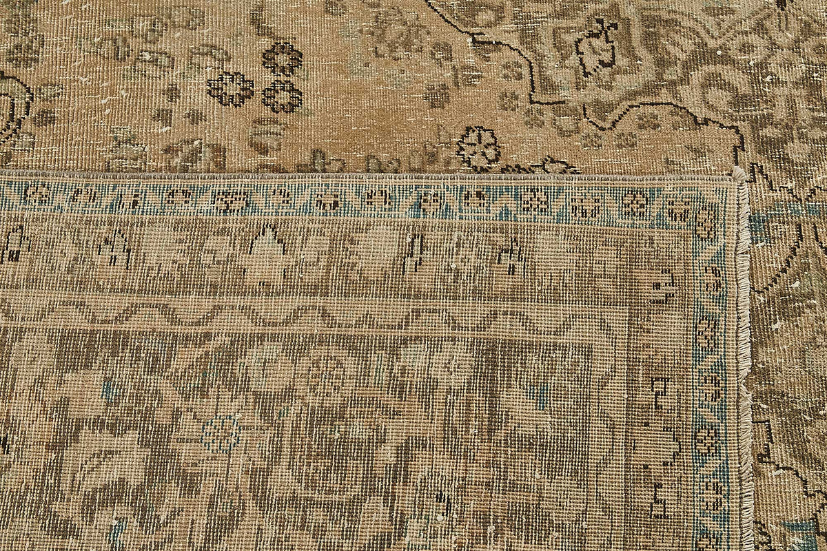 10x12 Beige Vintage Large Area Rug - 50234