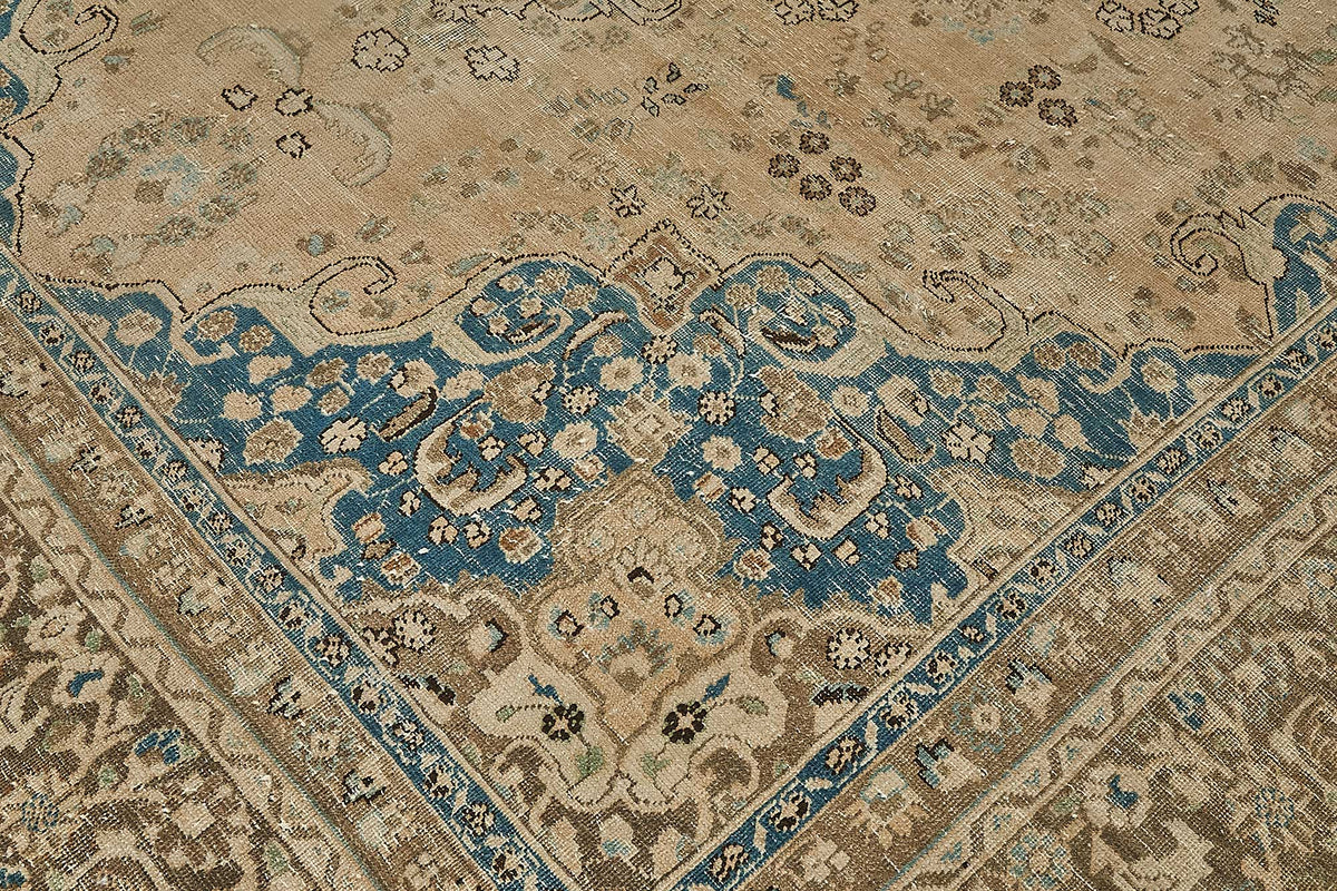 10x12 Beige Vintage Large Area Rug - 50234