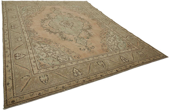10x12 Beige Vintage Large Area Rug - 50235