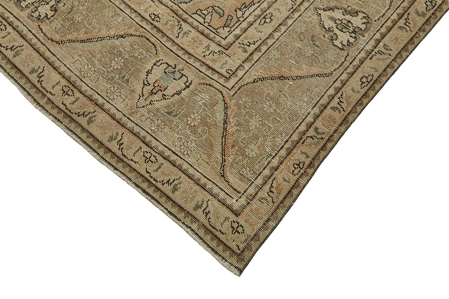 10x12 Beige Vintage Large Area Rug - 50235