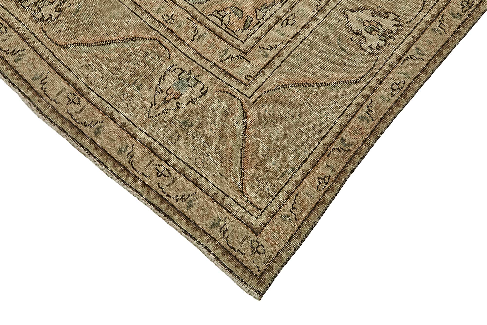 10x12 Beige Vintage Large Area Rug - 50235
