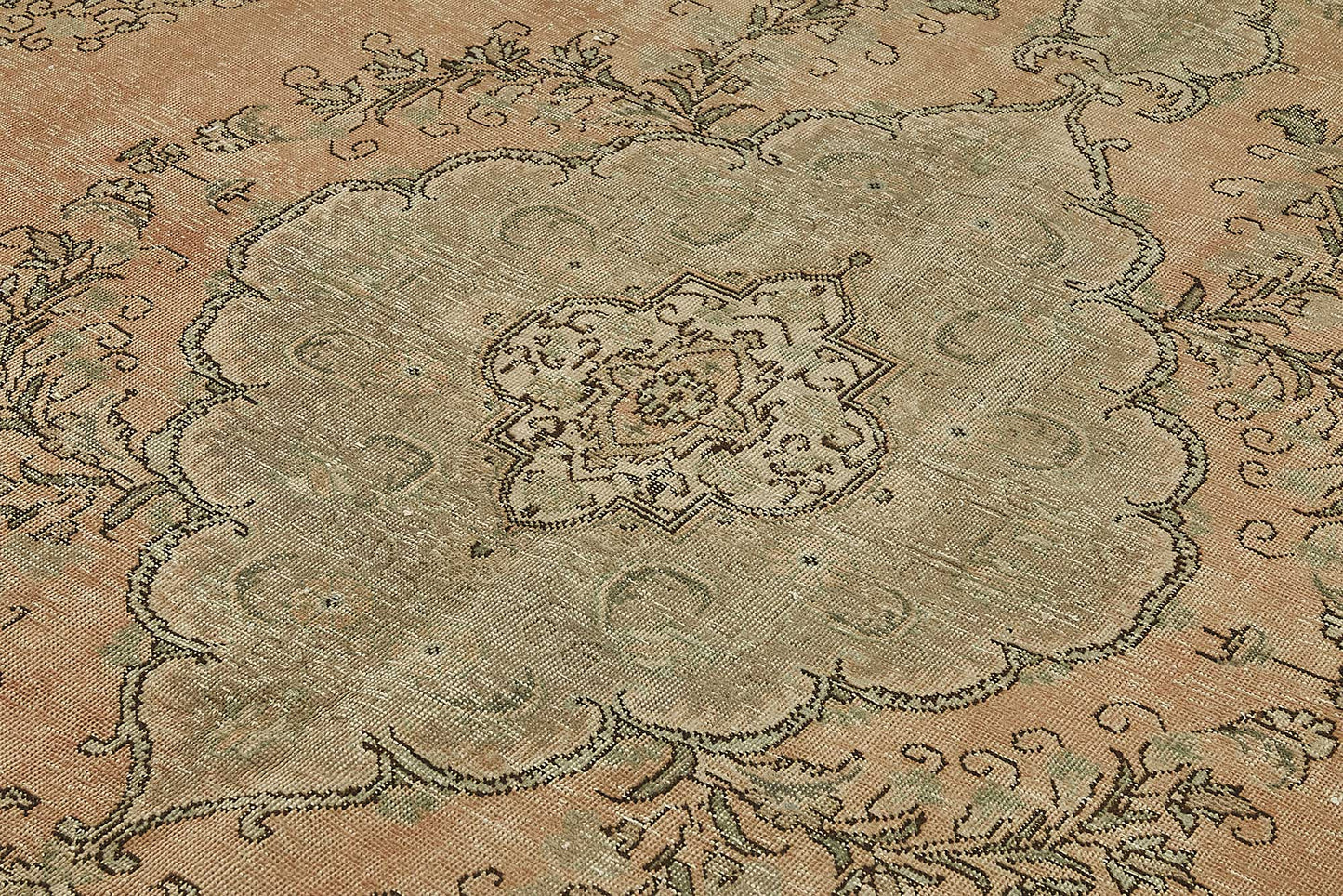 10x12 Beige Vintage Large Area Rug - 50235