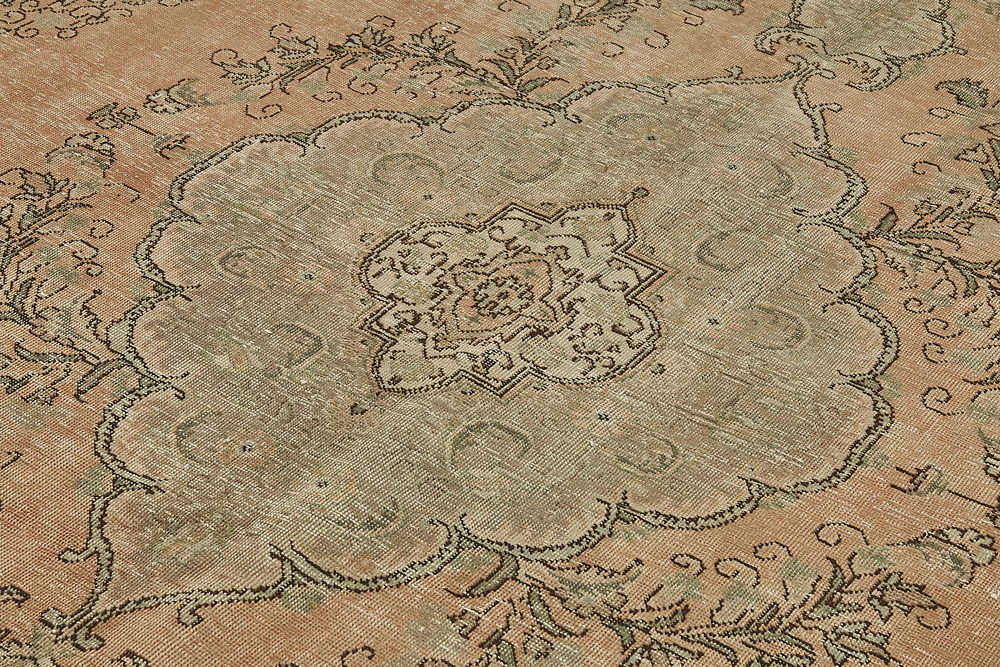 10x12 Beige Vintage Large Area Rug - 50235