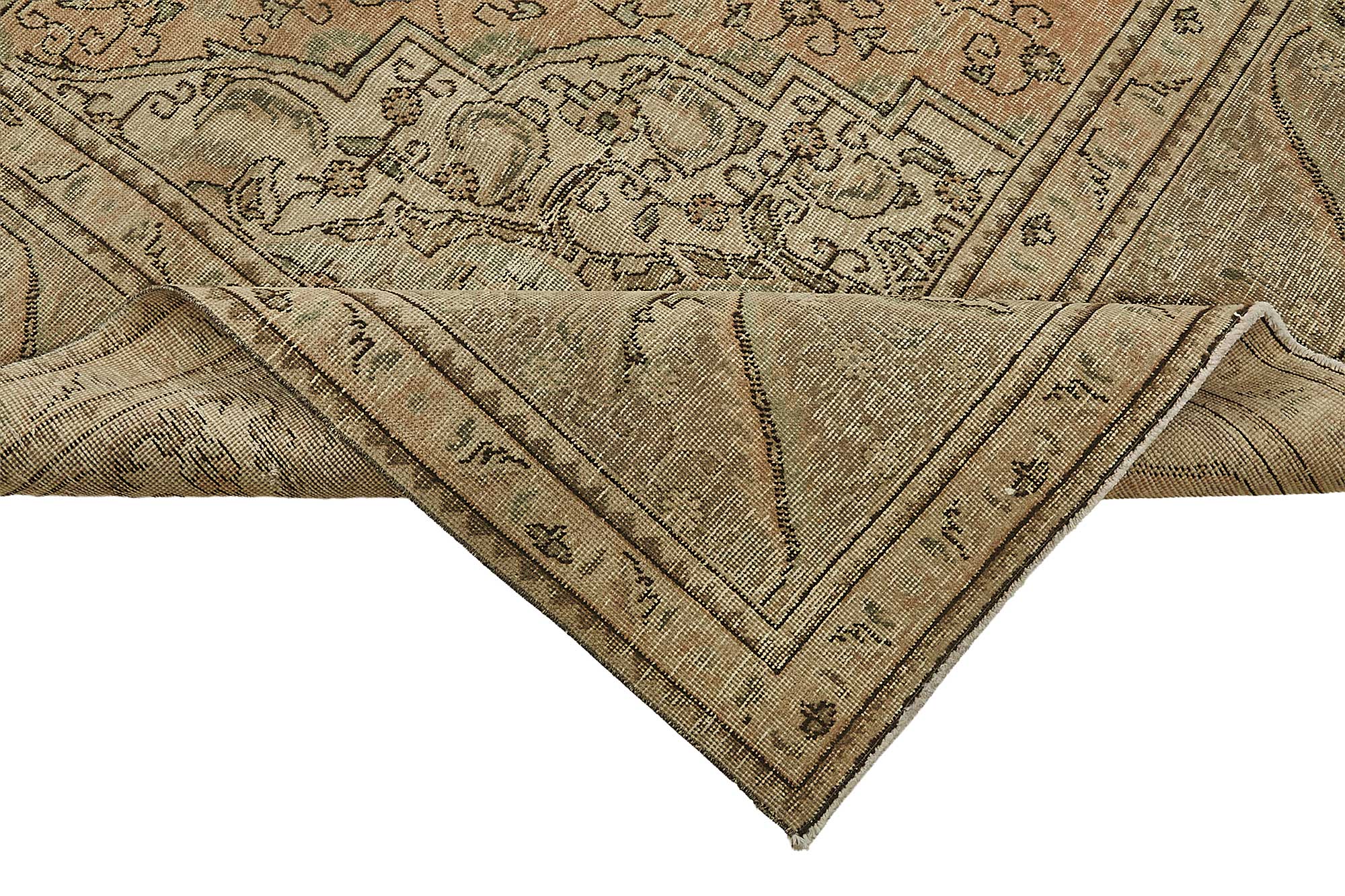10x12 Beige Vintage Large Area Rug - 50235