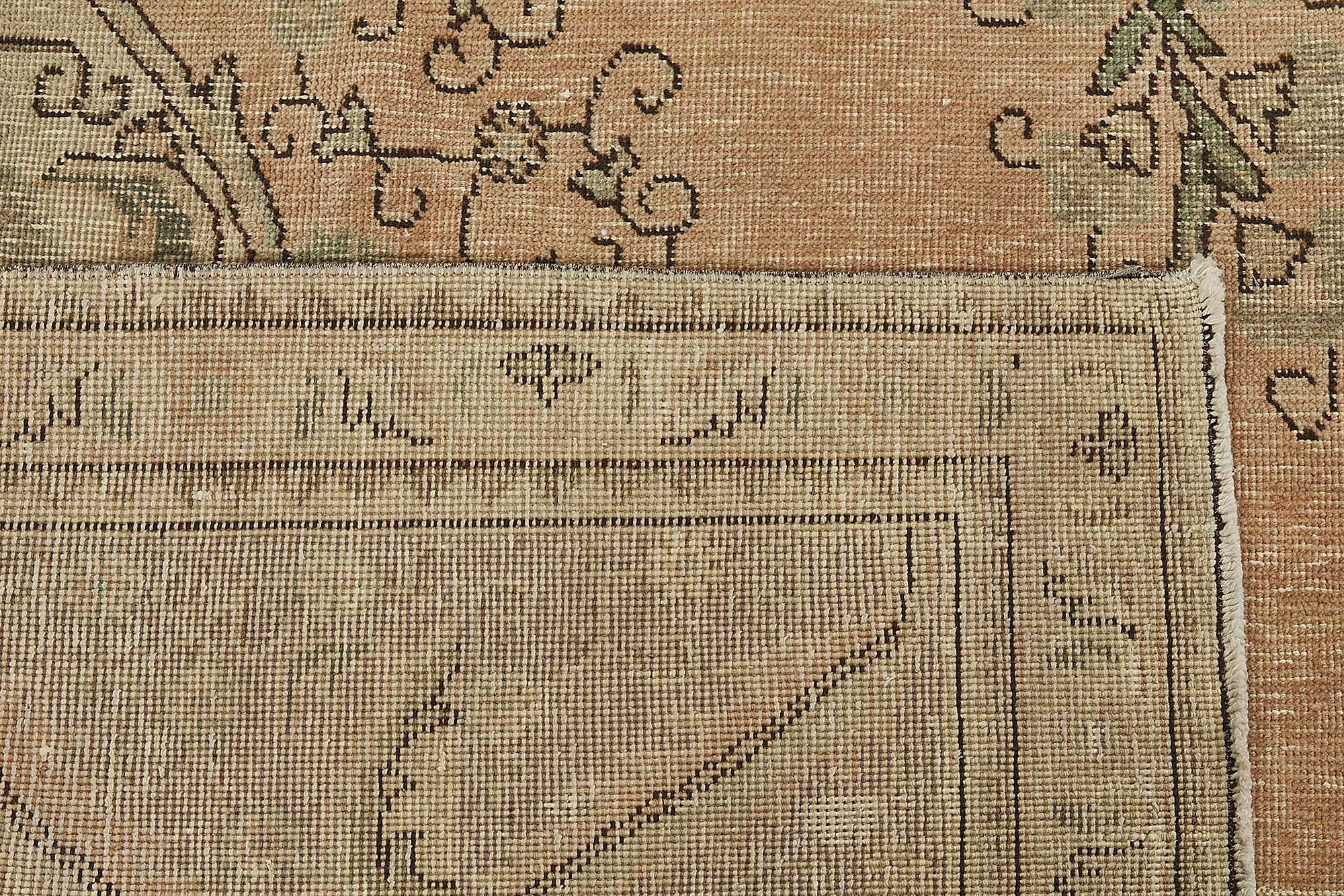 10x12 Beige Vintage Large Area Rug - 50235