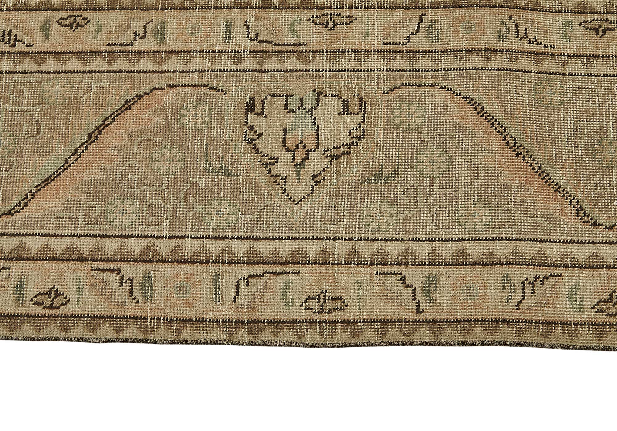 10x12 Beige Vintage Large Area Rug - 50235