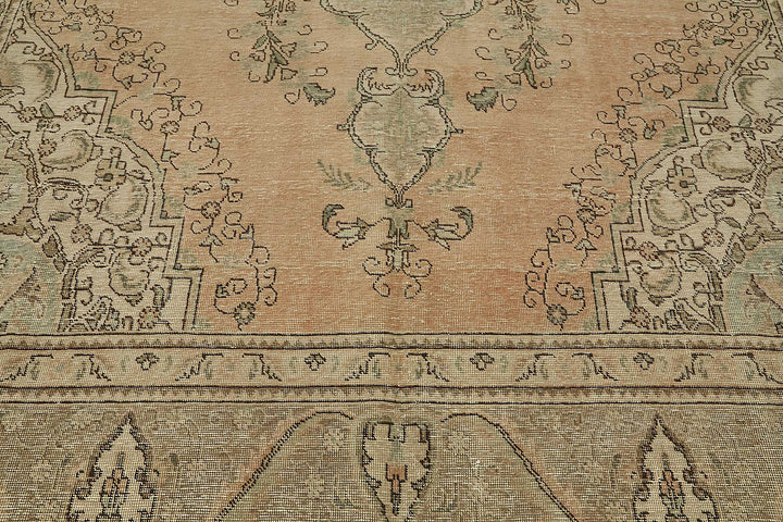 10x12 Beige Vintage Large Area Rug - 50235