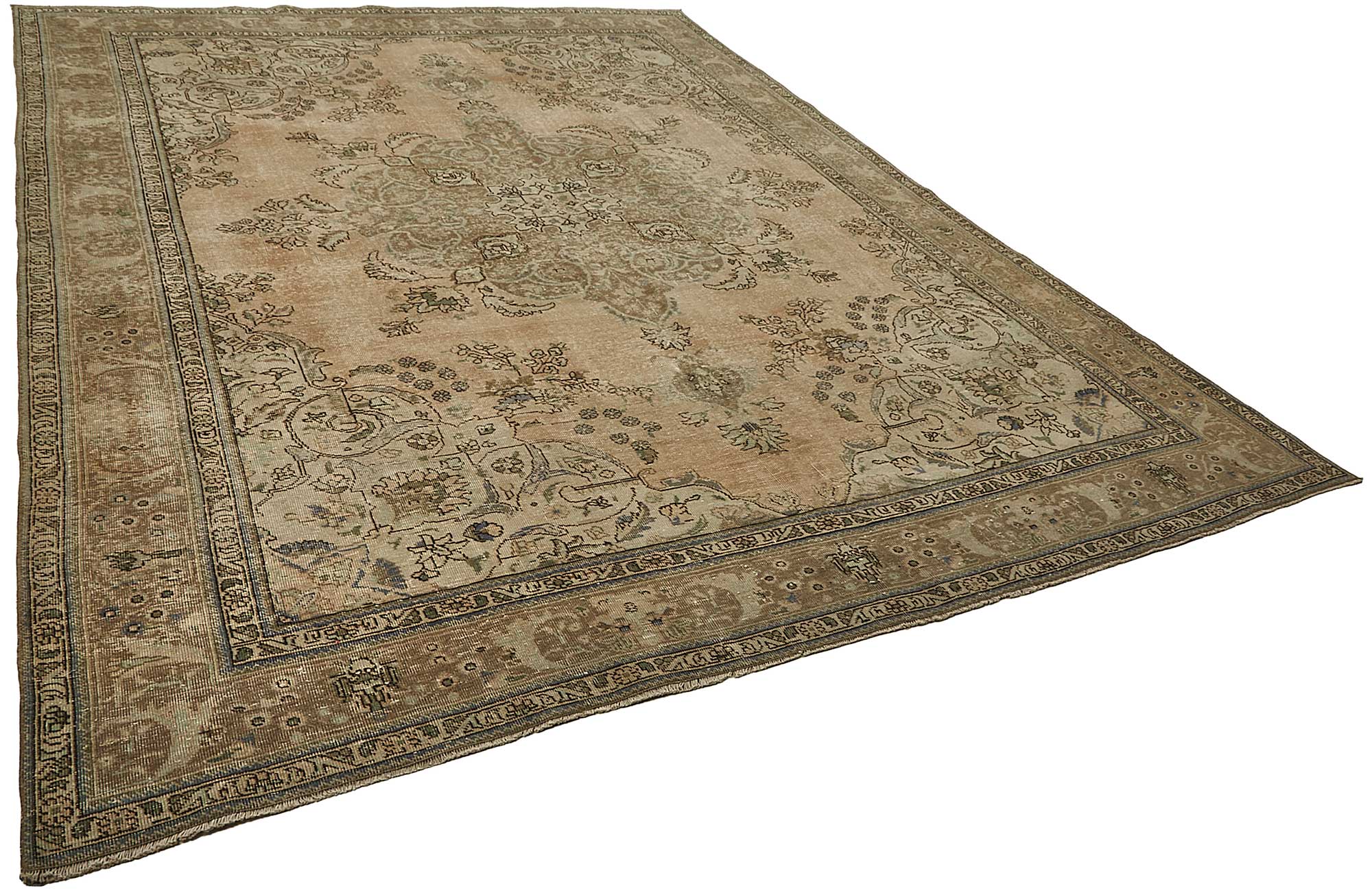 9x12 Beige Vintage Large Area Rug - 50236