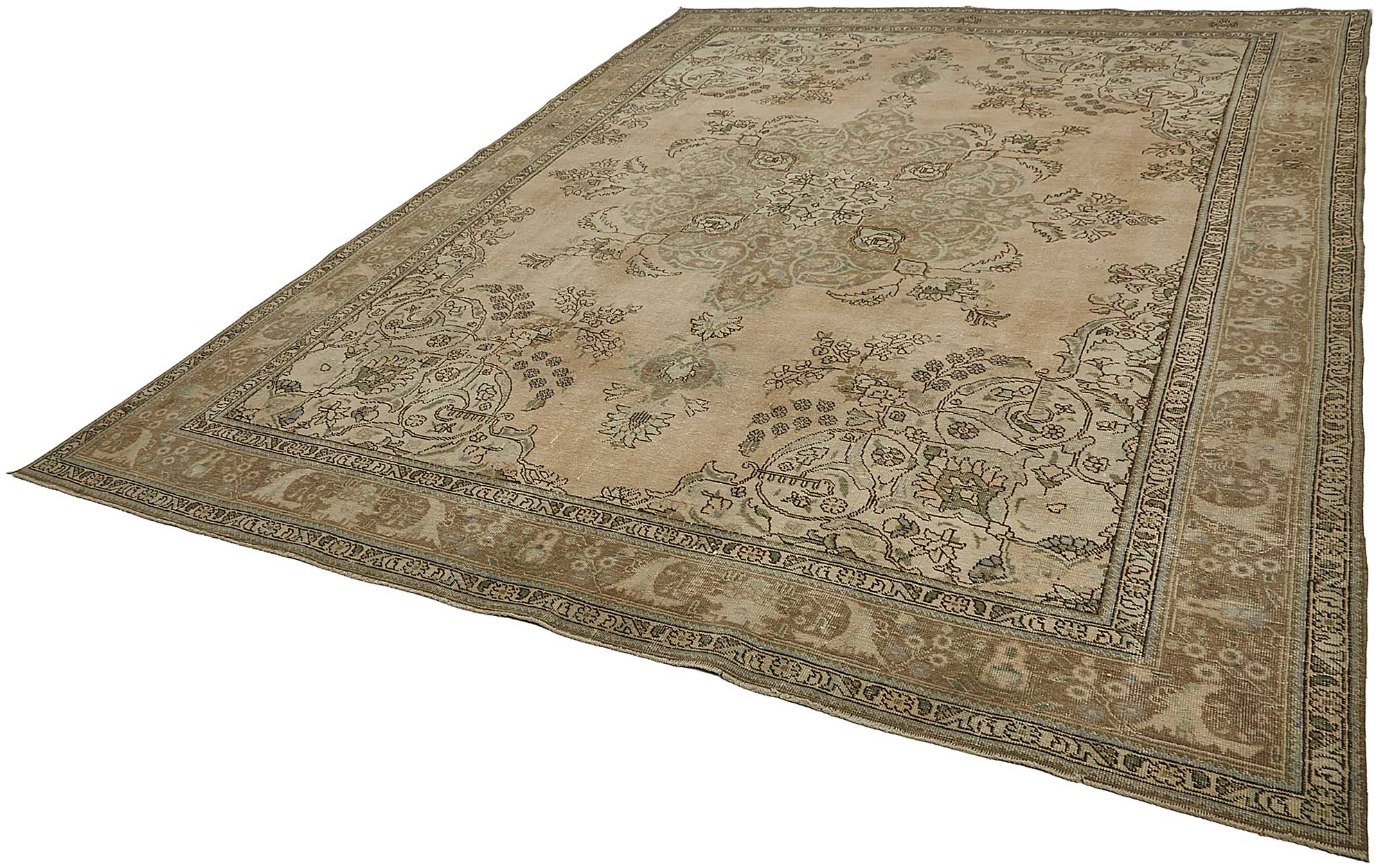 9x12 Beige Vintage Large Area Rug - 50236