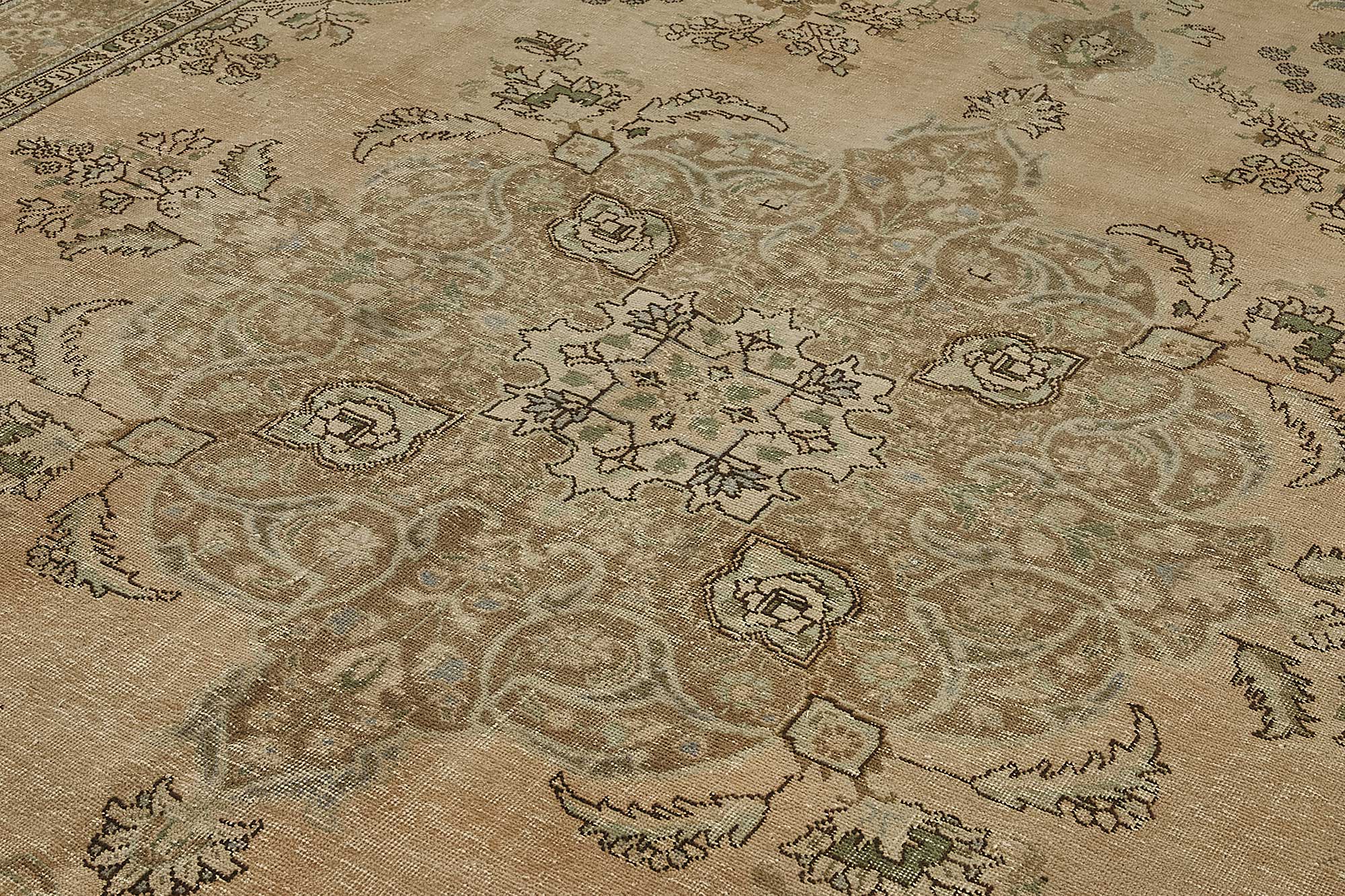 9x12 Beige Vintage Large Area Rug - 50236