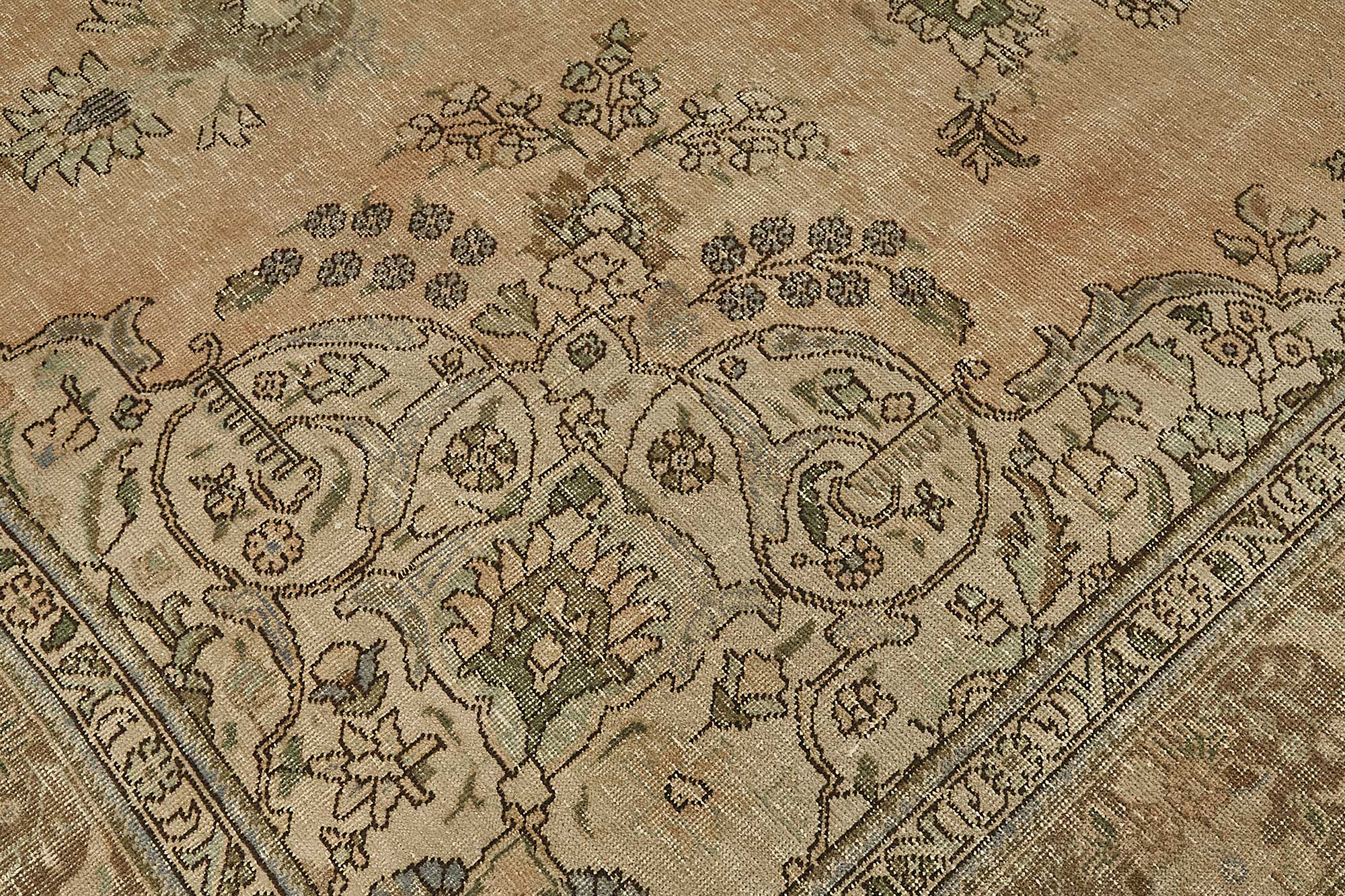 9x12 Beige Vintage Large Area Rug - 50236