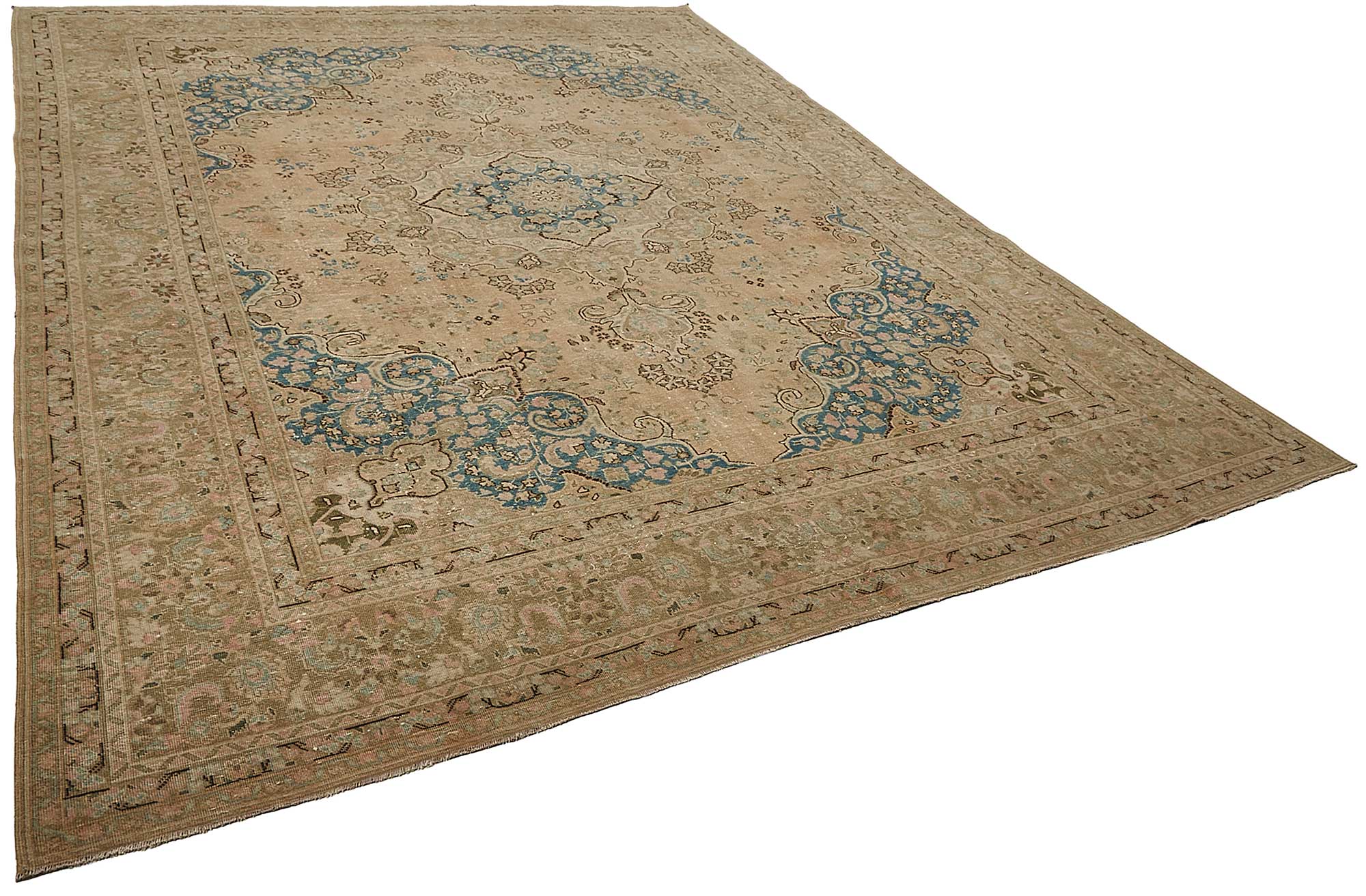 9x12 Beige Vintage Large Area Rug - 50237