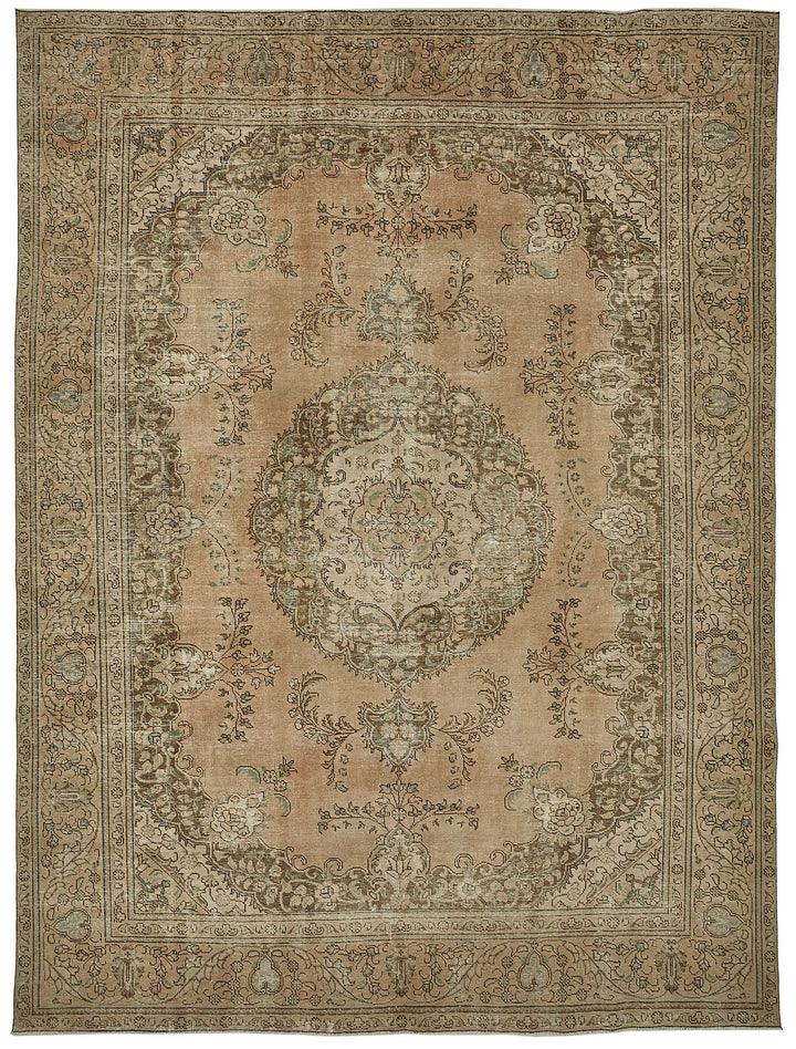 10x12 Beige Vintage Large Area Rug - 50238