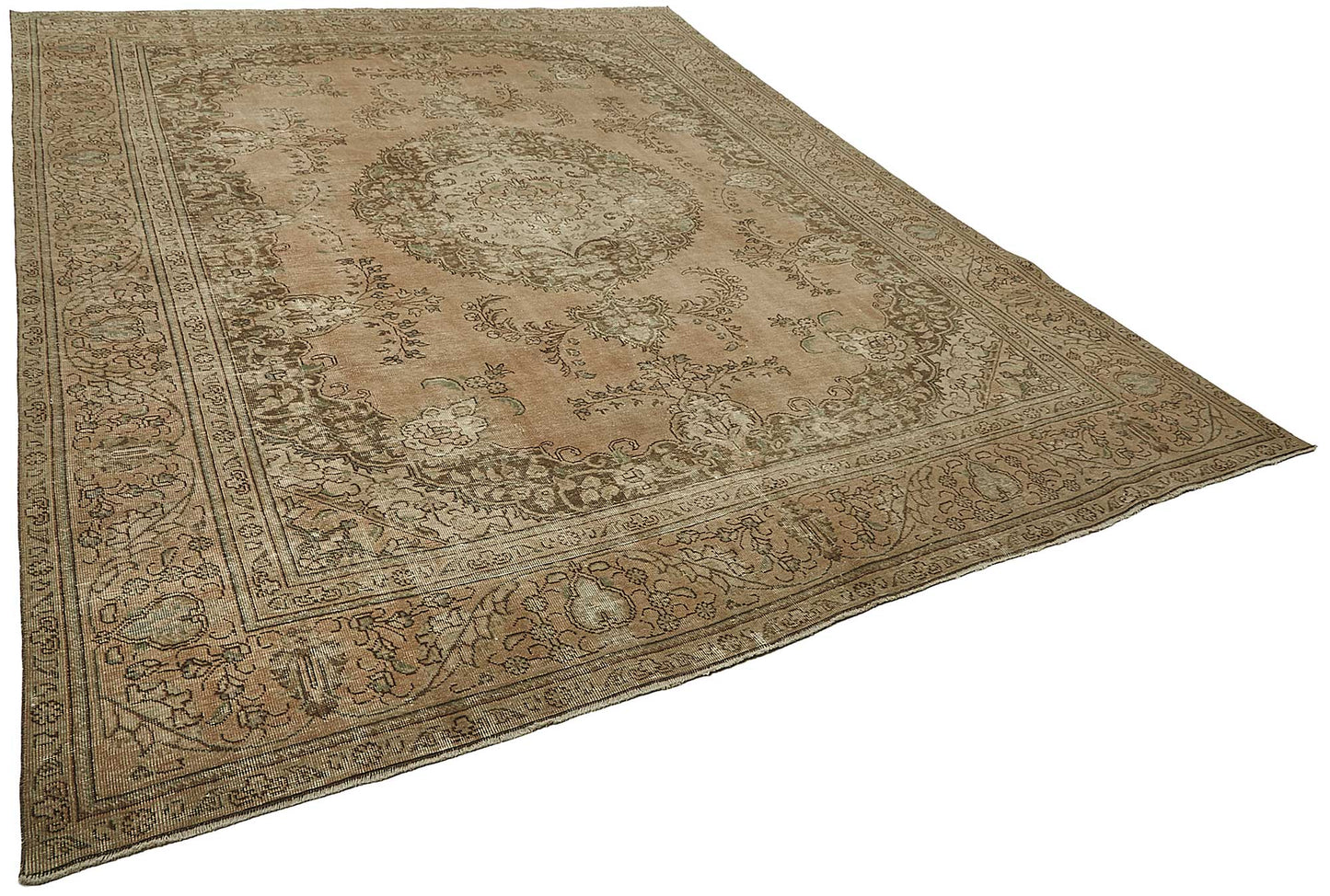 10x12 Beige Vintage Large Area Rug - 50238