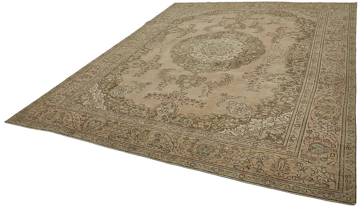 10x12 Beige Vintage Large Area Rug - 50238