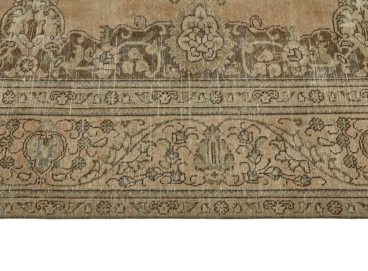 10x12 Beige Vintage Large Area Rug - 50238