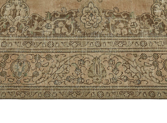10x12 Beige Vintage Large Area Rug - 50238