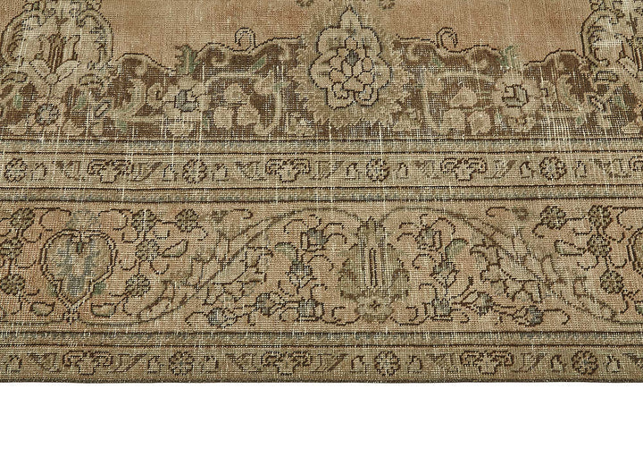 10x12 Beige Vintage Large Area Rug - 50238