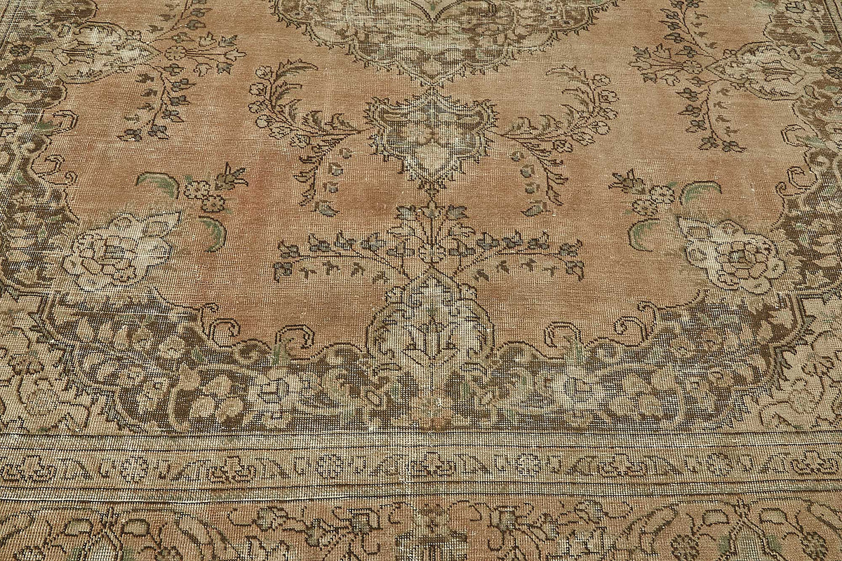 10x12 Beige Vintage Large Area Rug - 50238