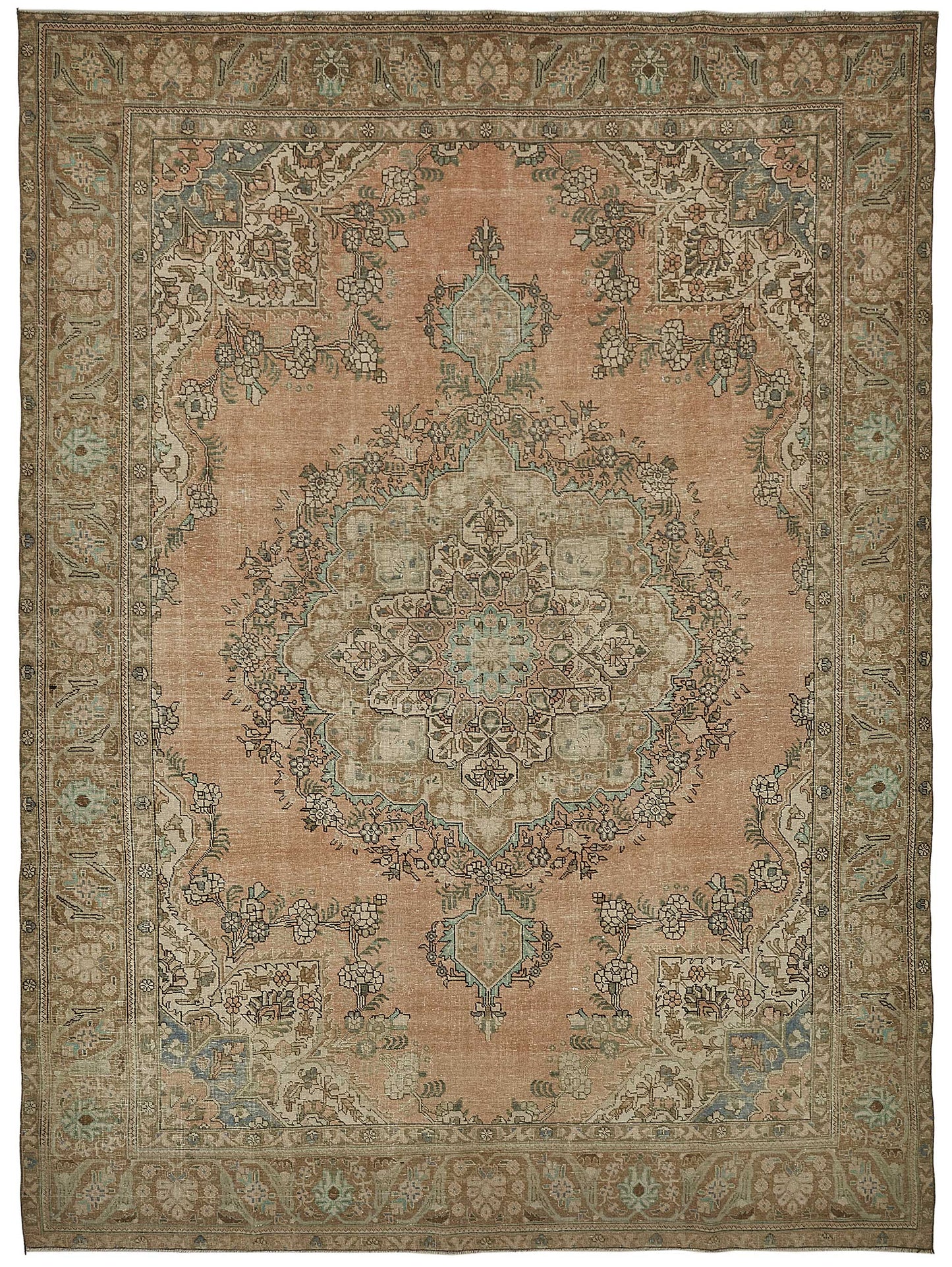 9x12 Beige Vintage Large Area Rug - 50239