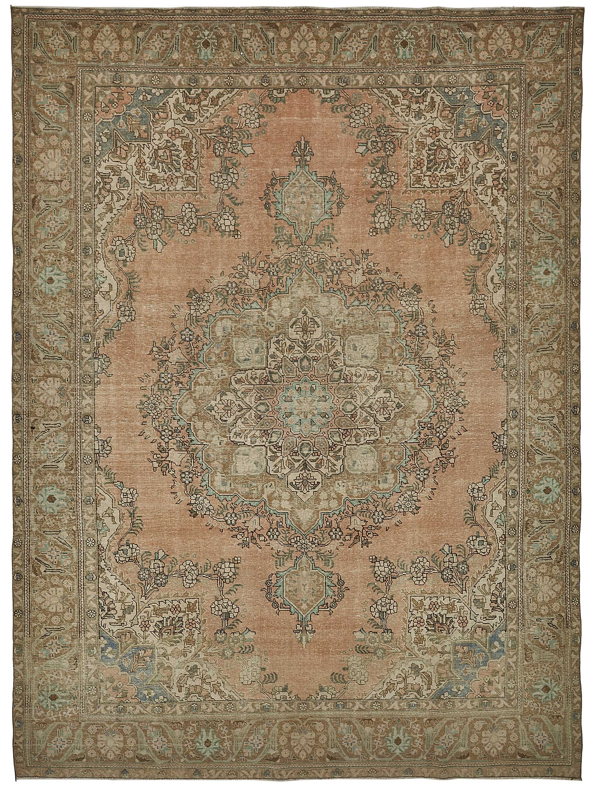 9x12 Beige Vintage Large Area Rug - 50239