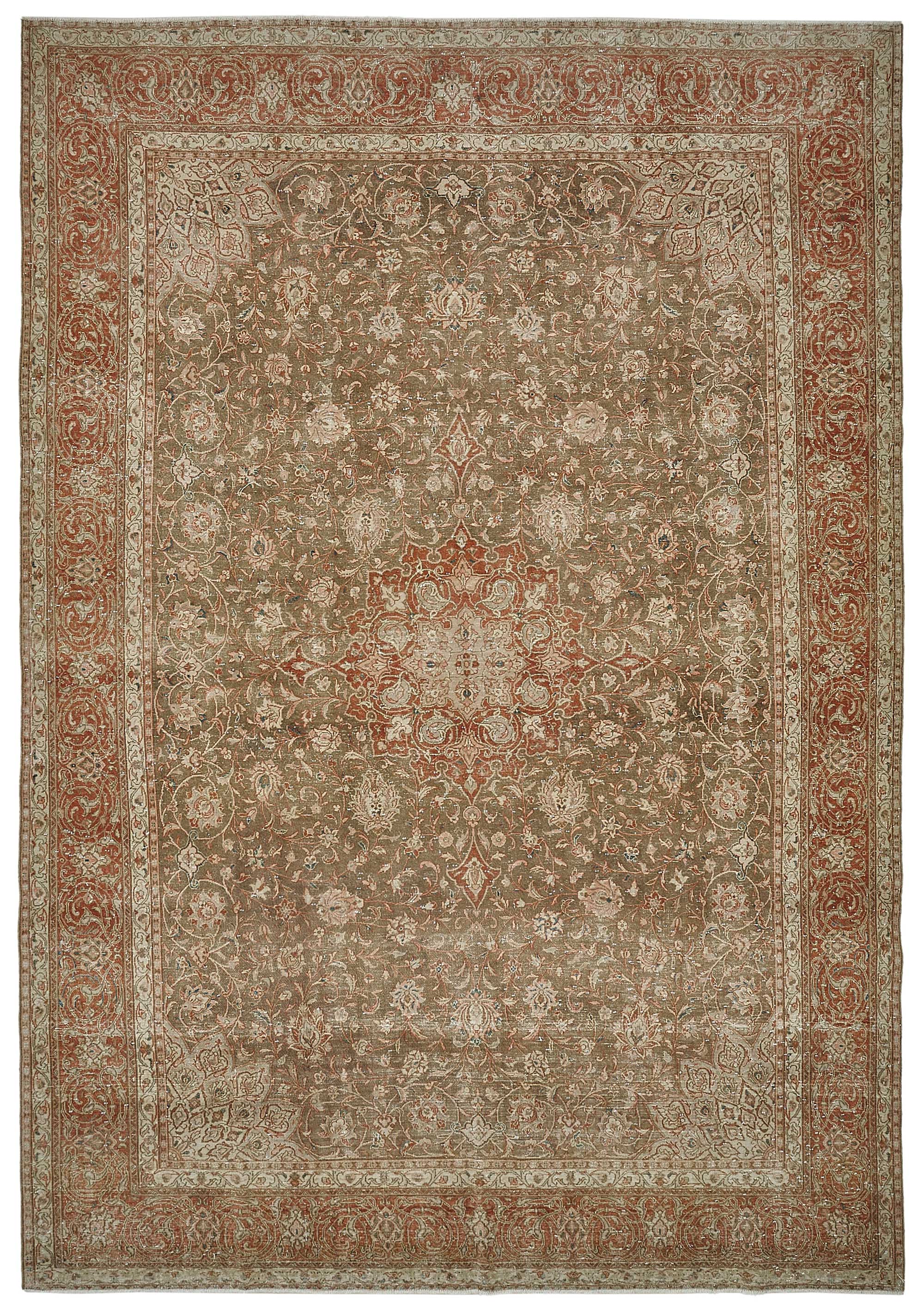 8x12 Beige Vintage Large Area Rug - 50240