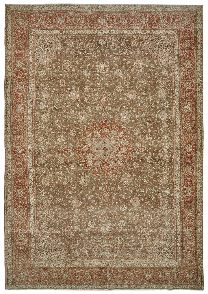 8x12 Beige Vintage Large Area Rug - 50240
