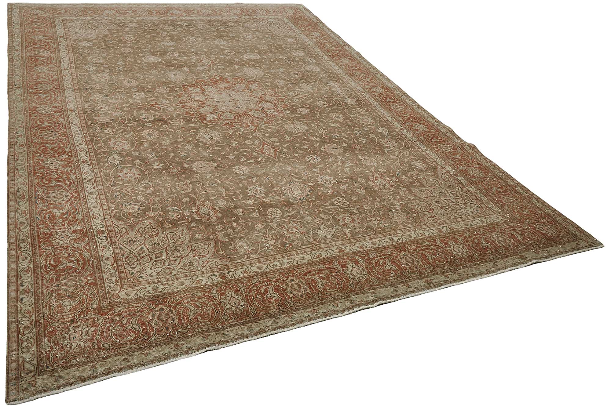 8x12 Beige Vintage Large Area Rug - 50240
