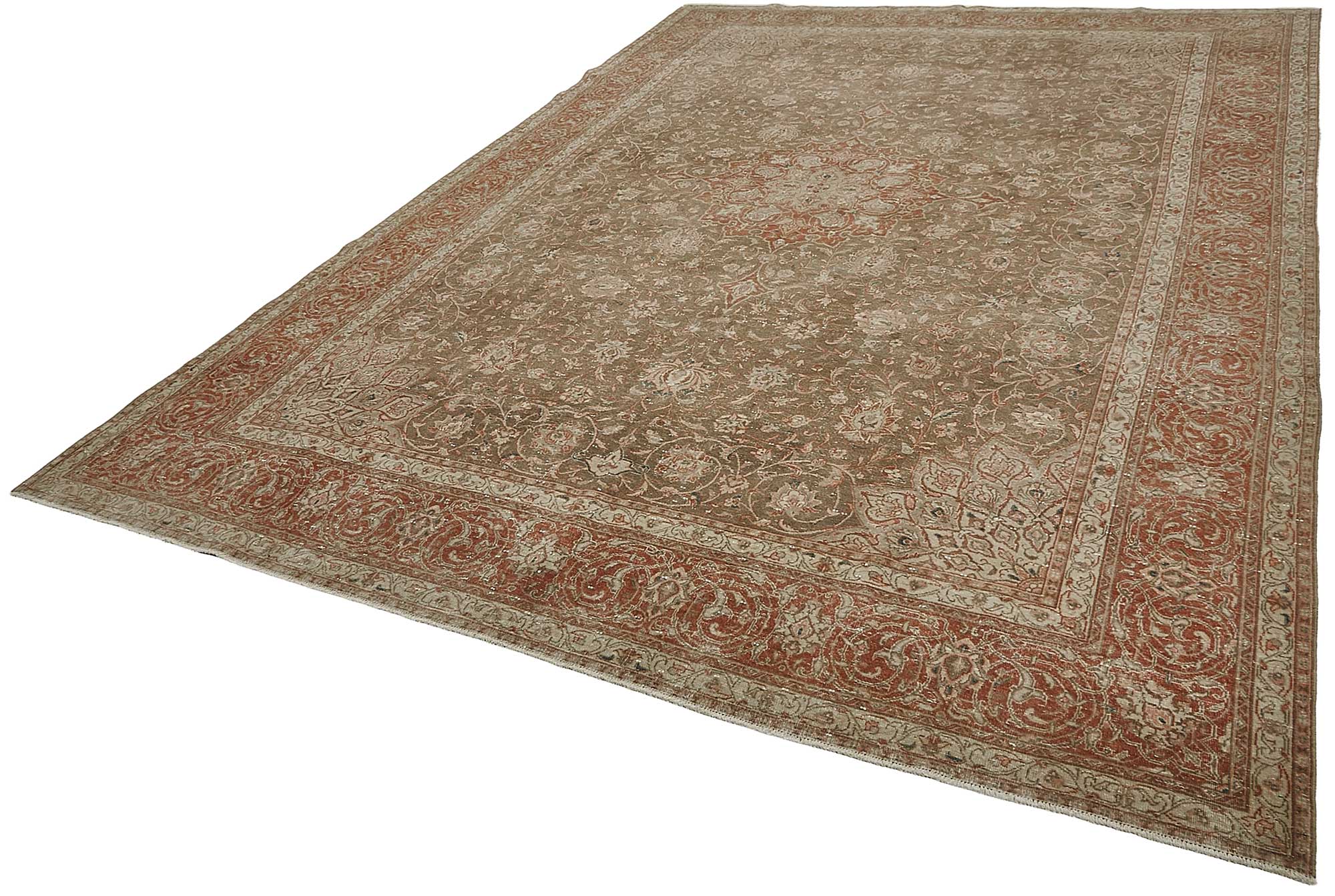 8x12 Beige Vintage Large Area Rug - 50240