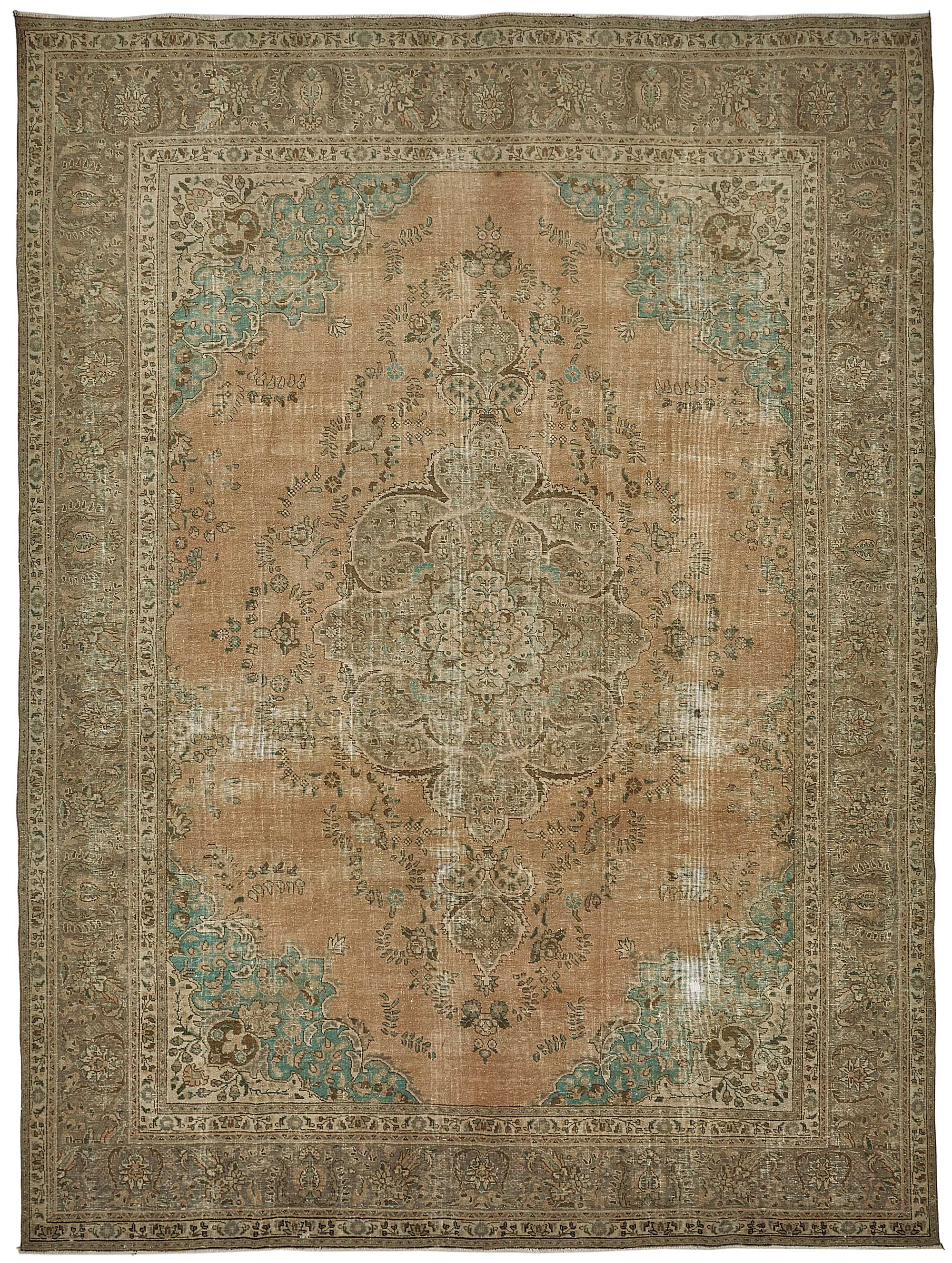 10x13 Beige Vintage Large Area Rug - 50241