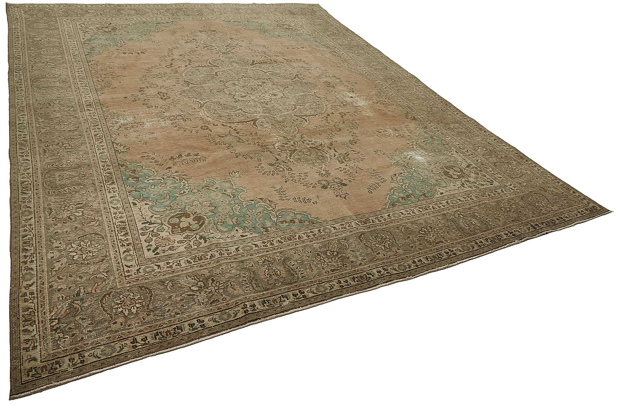 10x13 Beige Vintage Large Area Rug - 50241