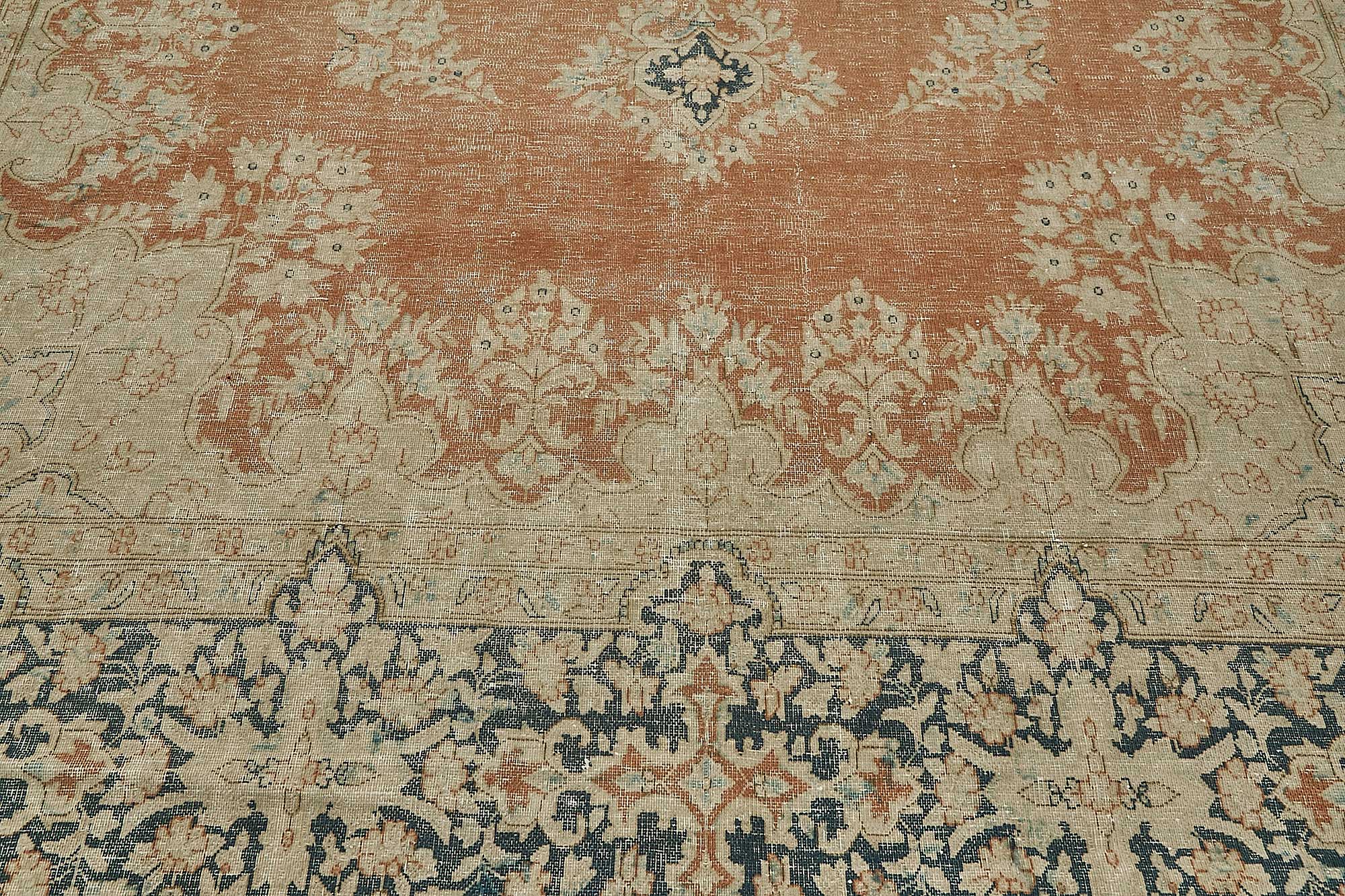 10x13 Beige Vintage Large Area Rug - 50242