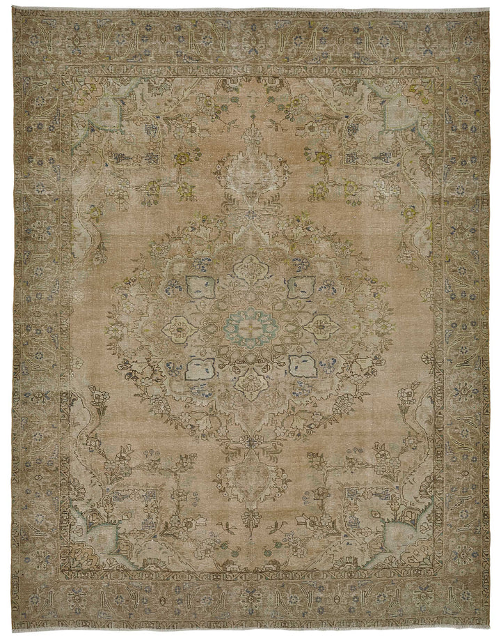 10x12 Beige Vintage Large Area Rug - 50243