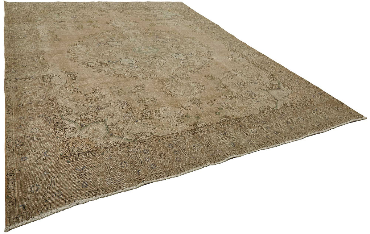10x12 Beige Vintage Large Area Rug - 50243