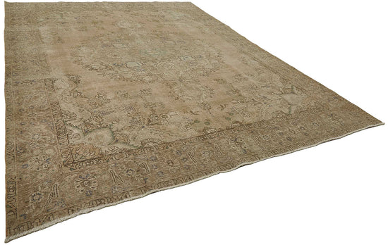 10x12 Beige Vintage Large Area Rug - 50243