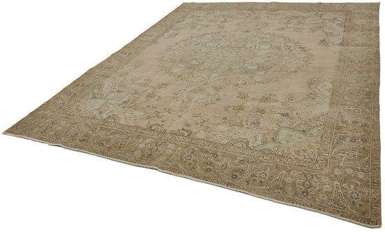 10x12 Beige Vintage Large Area Rug - 50243