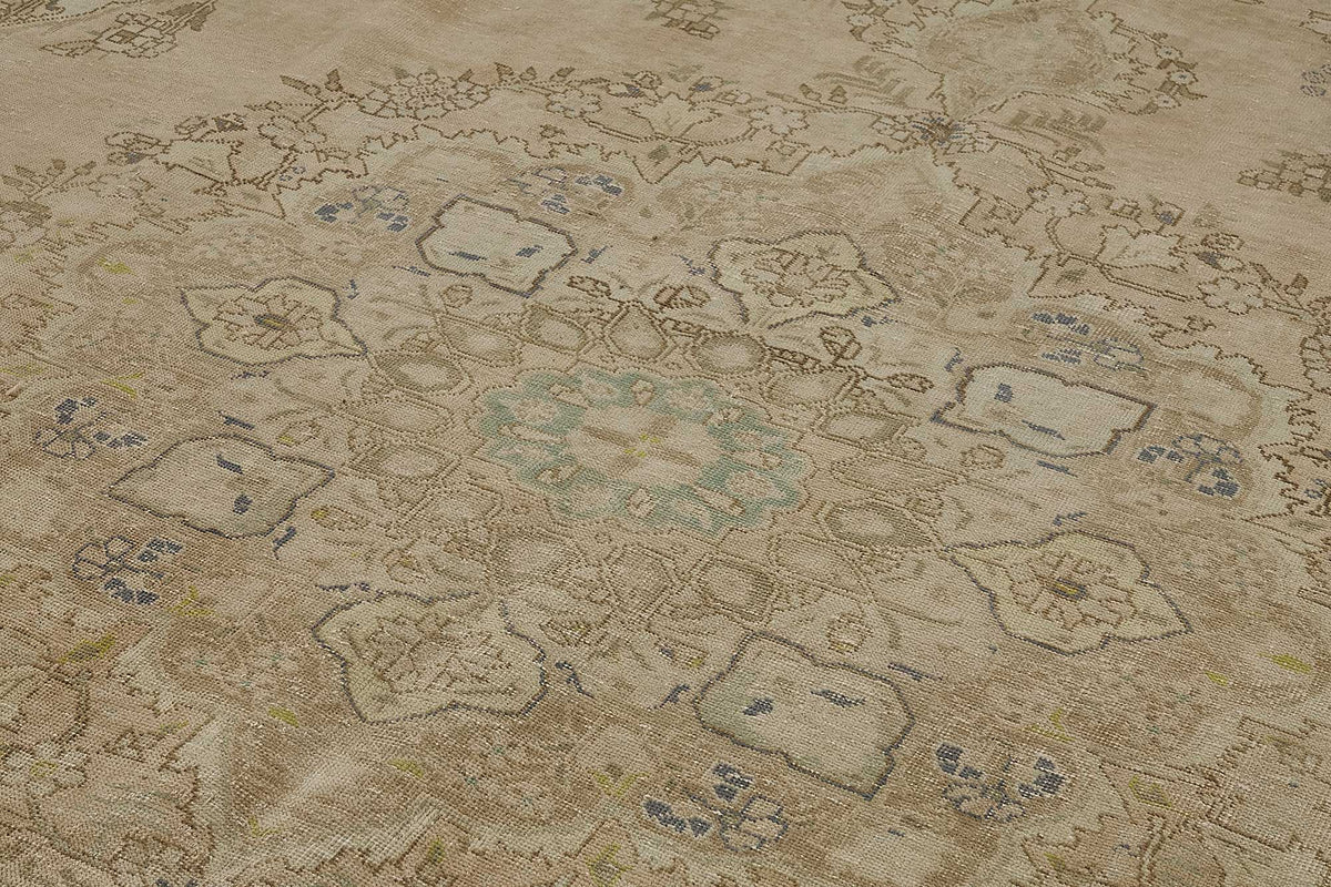 10x12 Beige Vintage Large Area Rug - 50243