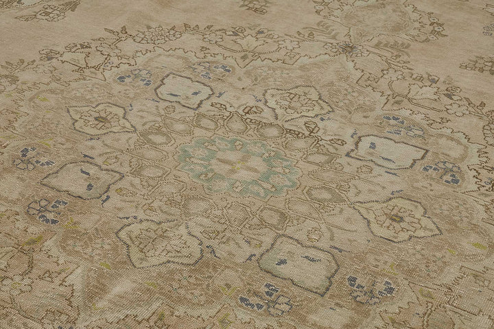 10x12 Beige Vintage Large Area Rug - 50243