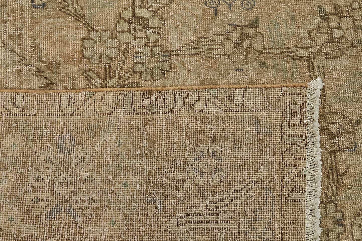 10x12 Beige Vintage Large Area Rug - 50243