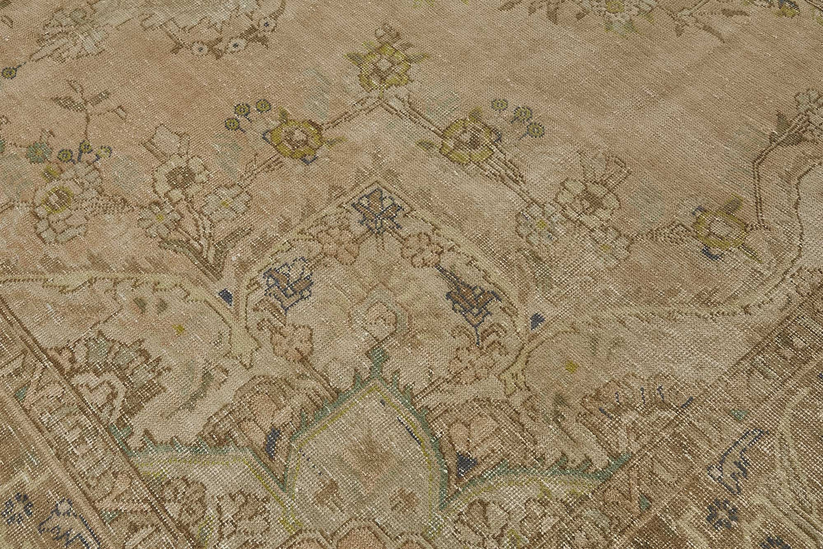 10x12 Beige Vintage Large Area Rug - 50243