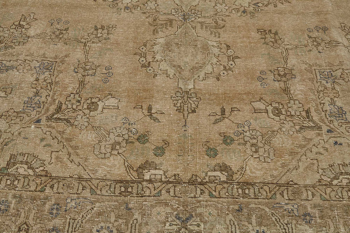10x12 Beige Vintage Large Area Rug - 50243