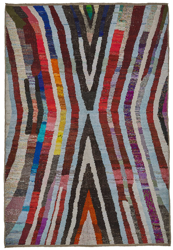 7x10 Multicolor Recycled Chaput Rug - 50283