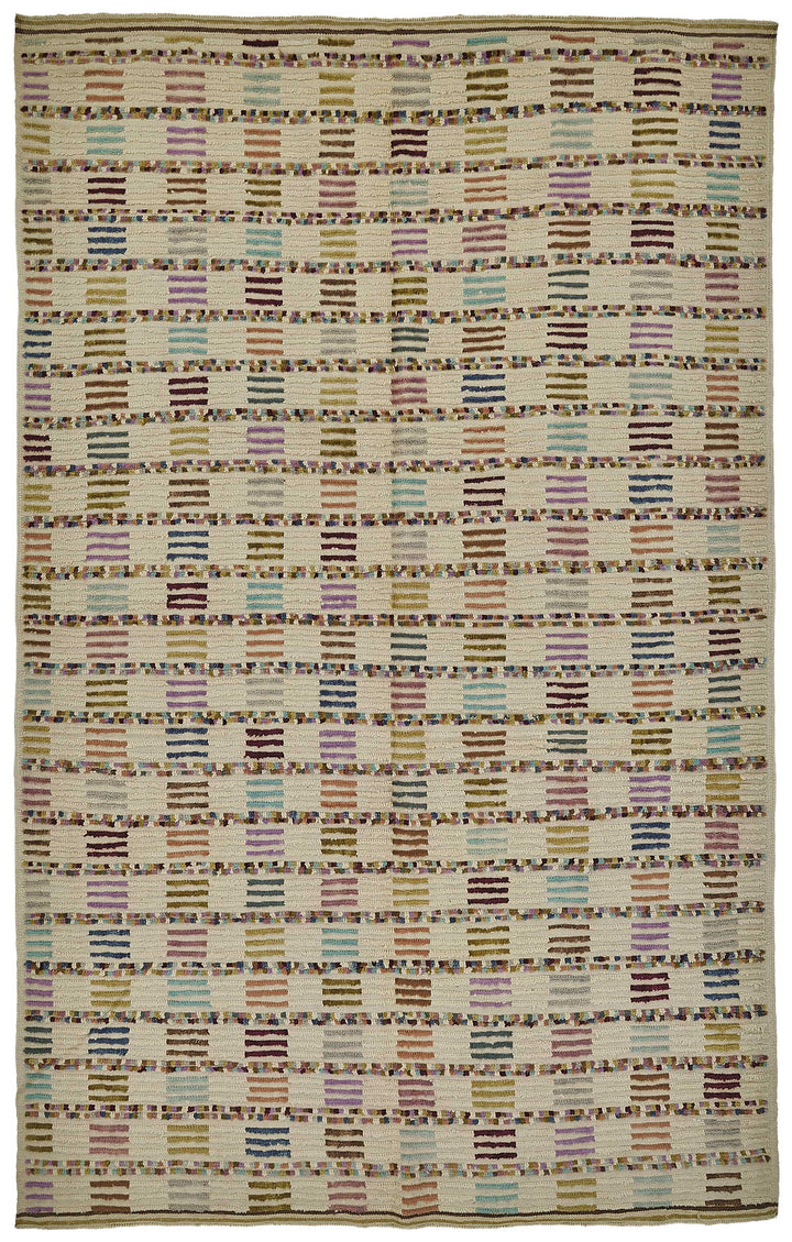 6x10 Beige Recycled Chaput Rug - 50302