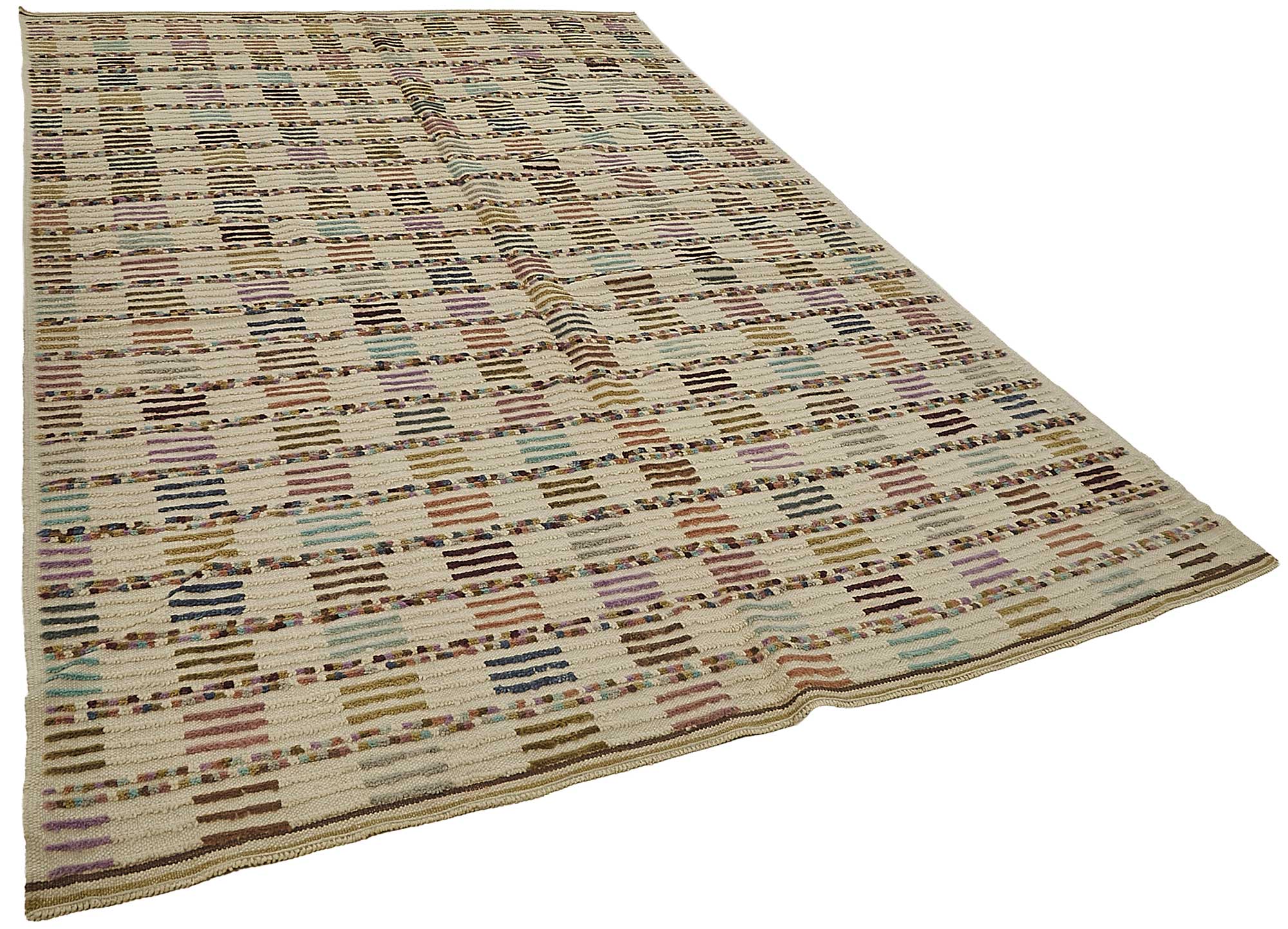 6x10 Beige Recycled Chaput Rug - 50302