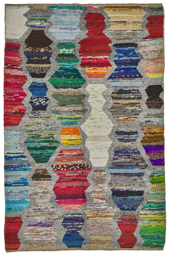 6x10 Multicolor Recycled Chaput Rug - 50310