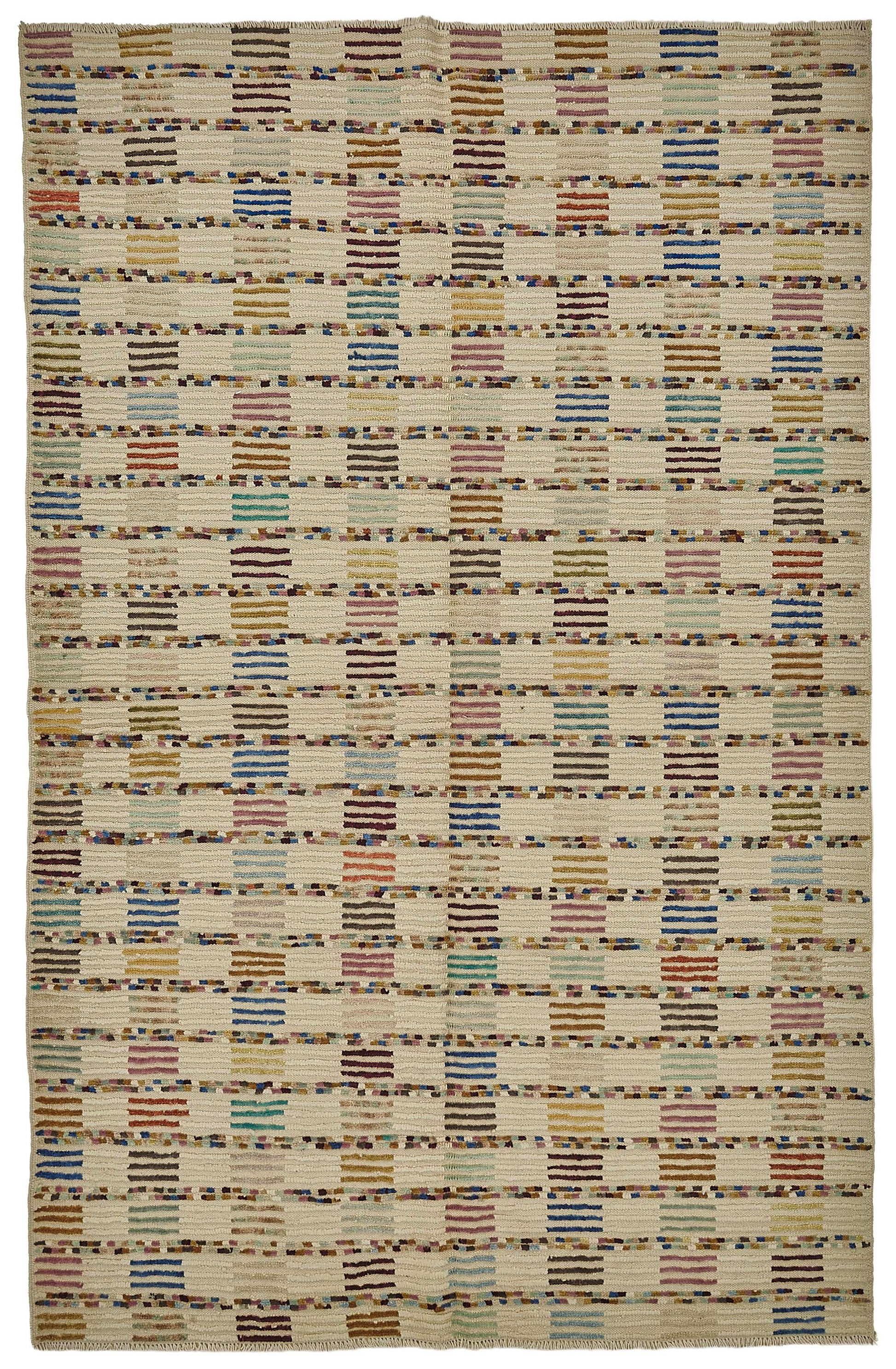 7x10 Beige Recycled Chaput Rug - 50322