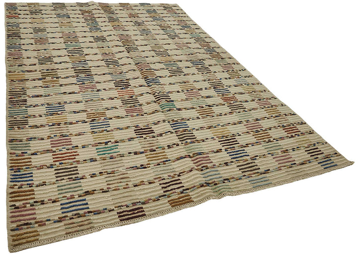 7x10 Beige Recycled Chaput Rug - 50322